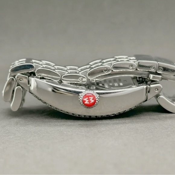 MICHELE Mini Urban Quartz Watch with 0.65ctw Diamond Bezel - Picture 7 of 8